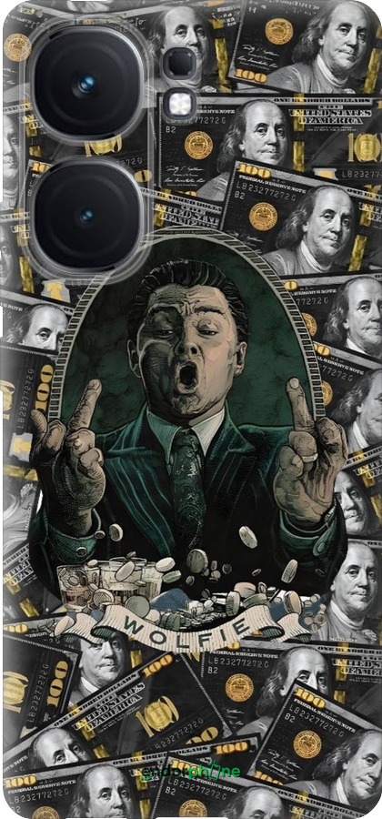 Силиконовый чехол Волк с валл стрит для Vivo iQOO Neo9 - 6287u-3631 изображение 