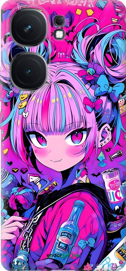 Силиконовый чехол Аниме милаха для Vivo iQOO Neo9 - 6314u-3631 изображение 