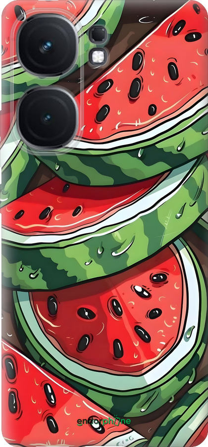 Силіконовий чехол Кавун для Vivo iQOO Neo9 - 6315u-3631 изображение 