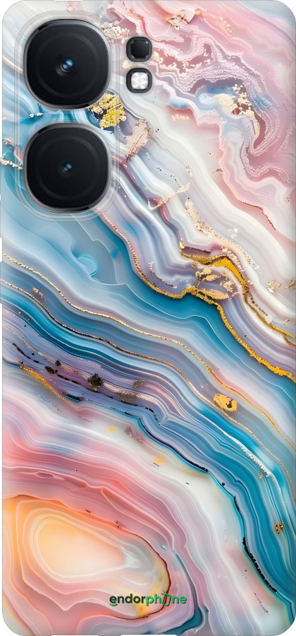 Силиконовый чехол Мрамор красивый для Vivo iQOO Neo9 - 6376u-3631 изображение 