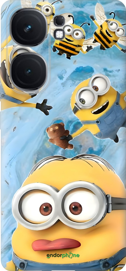 Силиконовый чехол Миньоны для Vivo iQOO Neo9 - 6386u-3631 изображение 