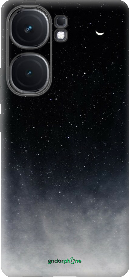 Силиконовый чехол Сині хмари, Синій місяць для Vivo iQOO Neo9 - 6396u-3631 изображение 