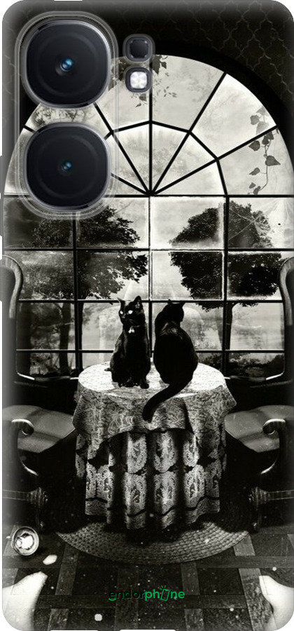 Силиконовый чехол Череп и коты для Vivo iQOO Neo9 - 6432u-3631 изображение 