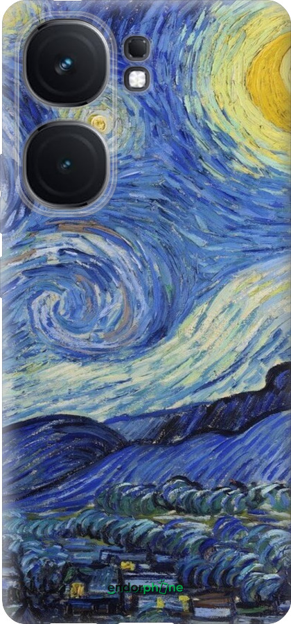 Силиконовый чехол «Звездная ночь» Винсента Ван Гога для Vivo iQOO Neo9 - 6433u-3631 изображение 