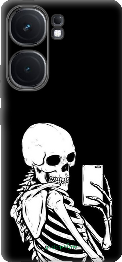 Силиконовый чехол Скелет делает Selfie для Vivo iQOO Neo9 - 6535u-3631 изображение 