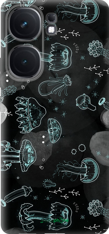 Силиконовый чехол Медузы для Vivo iQOO Neo9 - 906u-3631 изображение 