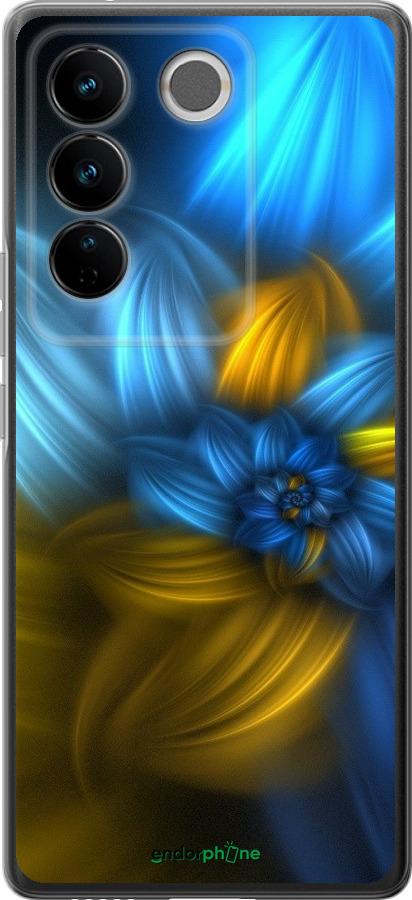 

Силіконовий чохол "Візерунок 46" для Vivo S16 Pro, Синій