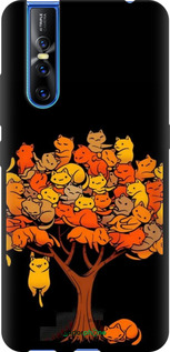TPU чехол Дерево та котики для Vivo V15 pro - 6516b-1763 изображение 
