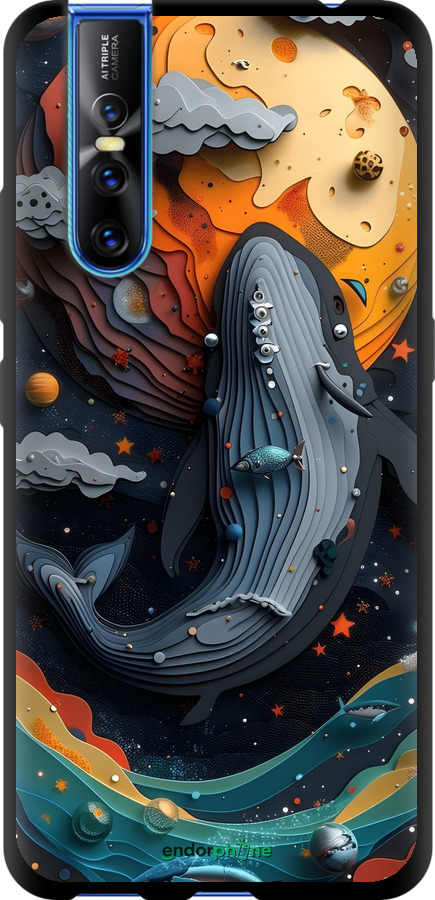 TPU чехол Кит у космосі для Vivo V15 pro - 6328b-1763 изображение 