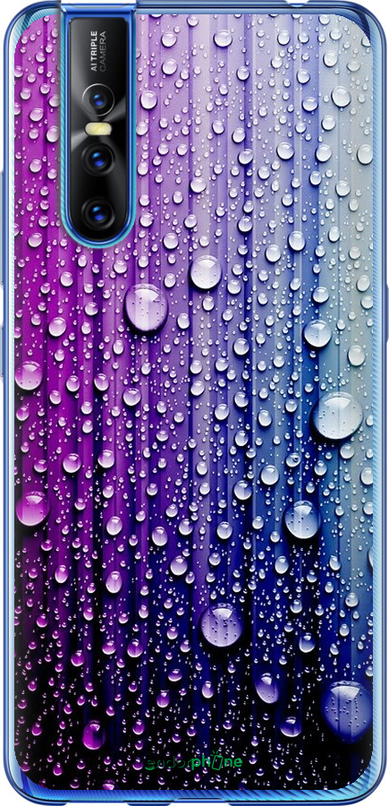 

Силіконовий чохол "Краплини води" для Vivo V15 pro, Синій