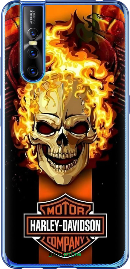2D пластиковый чехол Харлей девидсон для Vivo V15 pro - 6370t-1763 изображение 