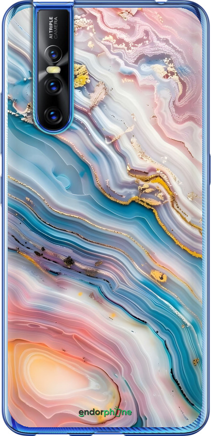 2D пластиковий чехол Мрамор красивый для Vivo V15 pro - 6376t-1763 изображение 