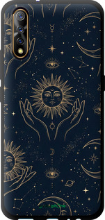 TPU чехол Celestial Harmony: Sun & Moon Gold Mystic Pattern для Vivo V17 Neo - 6778b-1764 изображение 