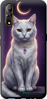TPU чехол Mystic White Cat Gothic Dark Purple Gold для Vivo V17 Neo - 6805b-1764 изображение 