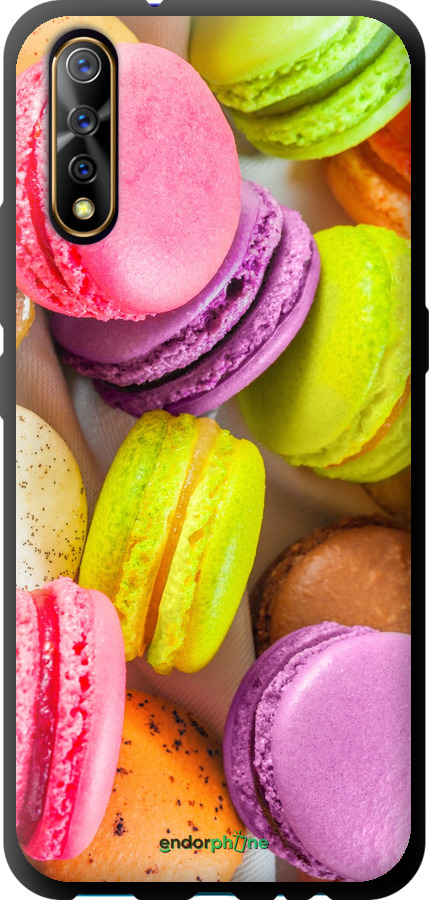 

Coque du TPU noir "Macarons" pour Vivo V17 Neo, Jaune