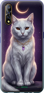 Силиконовый чехол Mystic White Cat Gothic Dark Purple Gold для Vivo V17 Neo - 6805u-1764 изображение 