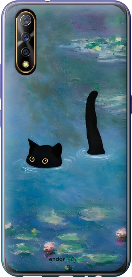 2D пластиковый чехол С изображением кота и водяной лилии Monet для Vivo V17 Neo - 6519t-1764 изображение 
