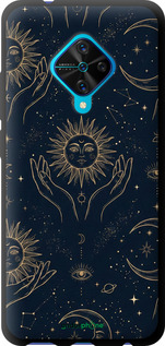 TPU чехол Celestial Harmony: Sun & Moon Gold Mystic Pattern для Vivo V17 - 6778b-1819 изображение 