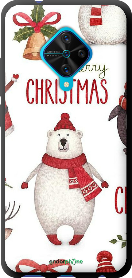 TPU чехол Merry Christmas для Vivo V17 - 4106b-1819 изображение 