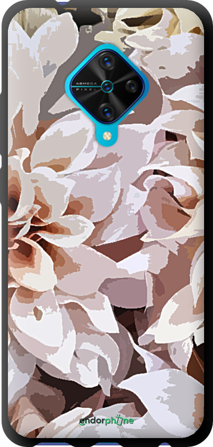 TPU чехол пионы акварелью для Vivo V17 - 4376b-1819 изображение 