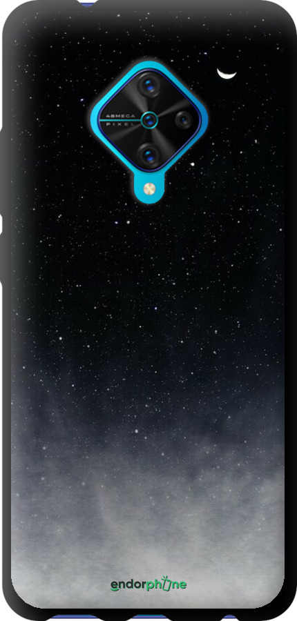 TPU чехол Сині хмари, Синій місяць для Vivo V17 - 6396b-1819 изображение 
