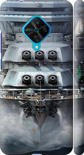 3D пластиковый матовый чехол Линкор, world of tanks, wargaming, военный корабль для Vivo V17 - 6453m-1819 изображение 