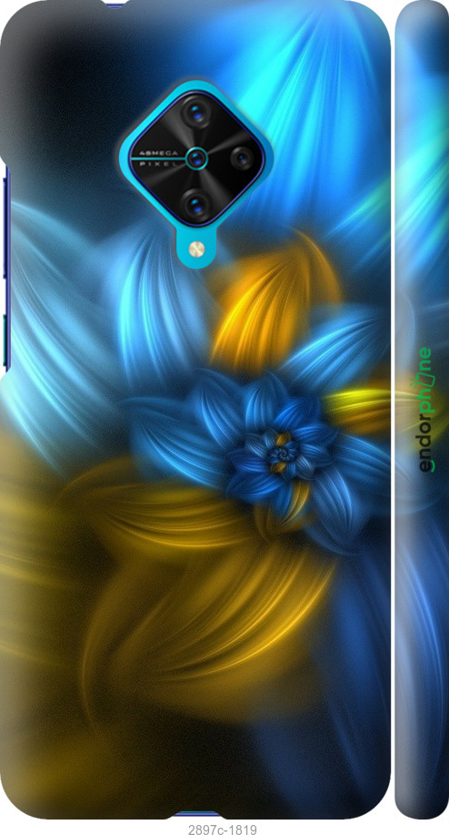 

3D пластиковий матовий чохол "Візерунок 46" для Vivo V17, Синій
