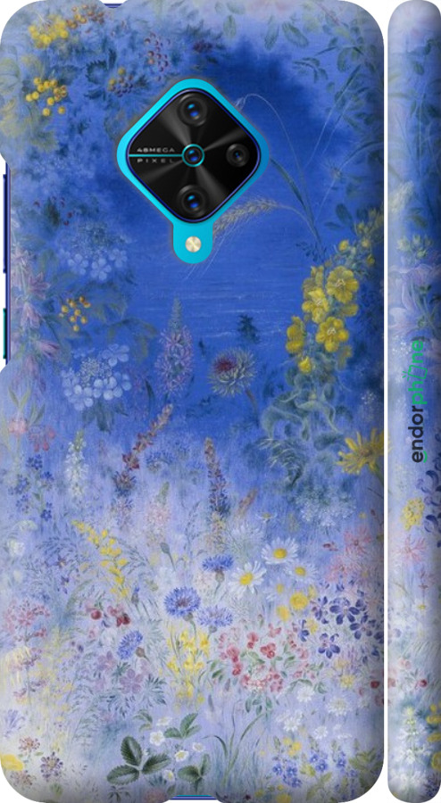 3D пластиковый матовый чехол Билокур для Vivo V17 - 5908m-1819 изображение 