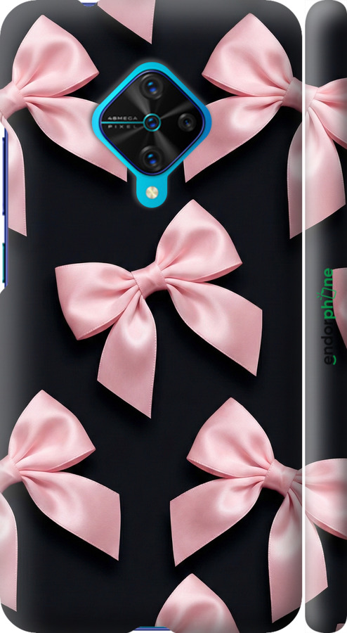 3D пластиковий матовий чехол Coquette Ribbons Dark Coquette для Vivo V17 - 6767m-1819 изображение 