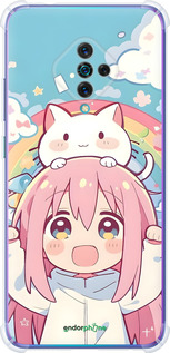 Силіконовий протиударний с посиленими кутами чехол Девочка аниме радуга для Vivo V17 - 6304sp-1819 изображение 