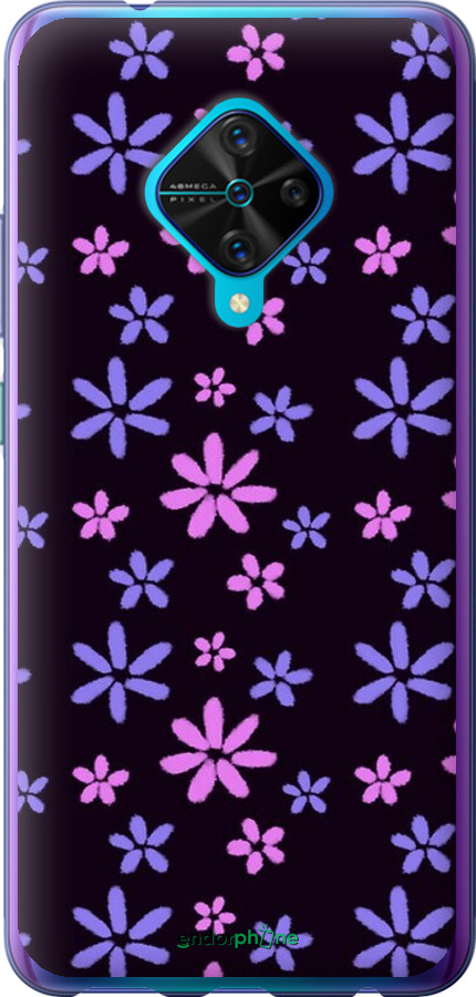 Силиконовый чехол с  цветами для Vivo V17 - 6258u-1819 изображение 