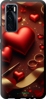 TPU чехол Сердечки v3 для Vivo V20 SE - 5833b-2128 изображение 