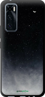 TPU чехол Сині хмари, Синій місяць для Vivo V20 SE - 6396b-2128 изображение 