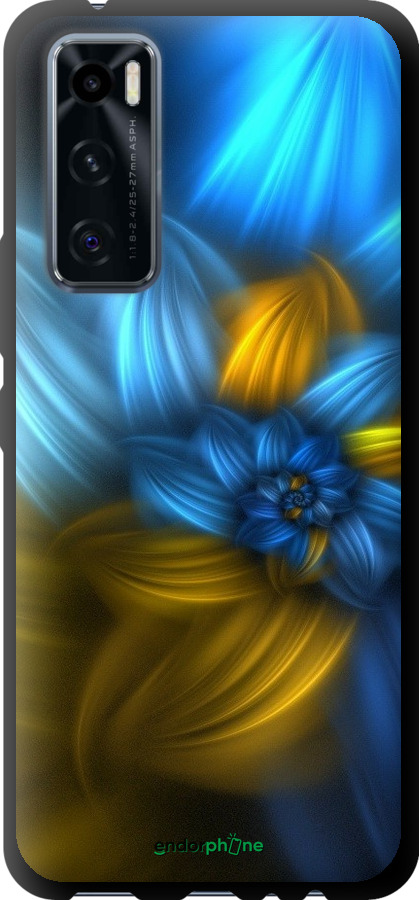 

TPU чорний чохол "Візерунок 46" для Vivo V20 SE, Синій