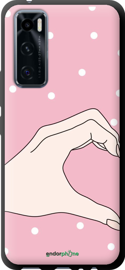 TPU чехол Половинка сердца для Vivo V20 SE - 4340b-2128 изображение 