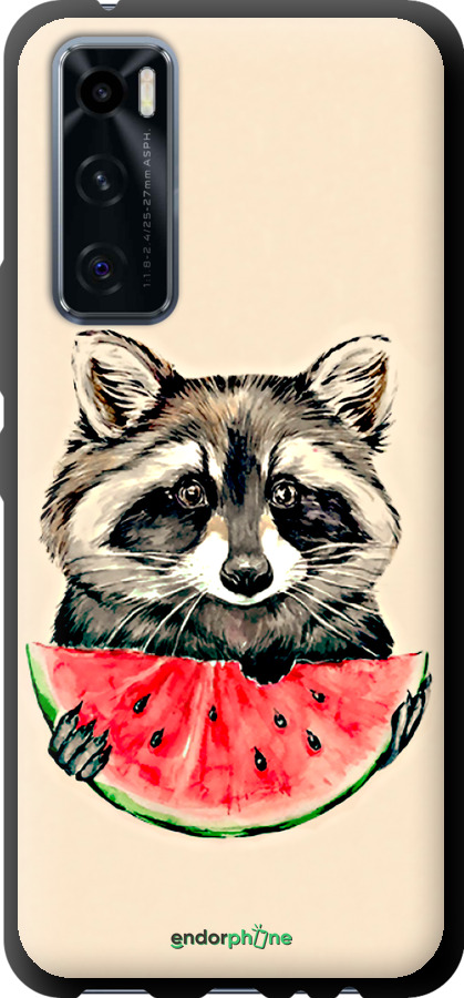 TPU чехол Єнотик з кавуном для Vivo V20 SE - 4605b-2128 изображение 