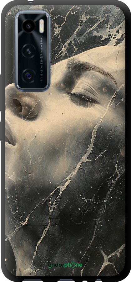 TPU чехол Мраморная женщина для Vivo V20 SE - 6040b-2128 изображение 