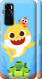 3D пластиковий матовий чехол Бейби Шарк для Vivo V20 SE - 6303m-2128 изображение 