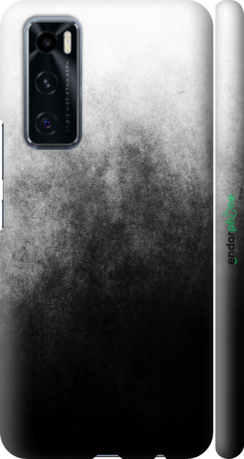 3D пластиковый матовый чехол Абстрактная композиция в серых тонах для Vivo V20 SE - 6477m-2128 изображение 