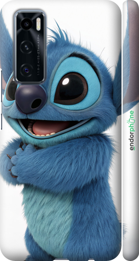 3D пластиковий матовий чехол Стіч 1 для Vivo V20 SE - 6686m-2128 изображение 