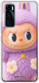 Силіконовий протиударний с посиленими кутами чехол Лабубу для Vivo V20 SE - 6708sp-2128 изображение 