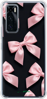 Силикон с усиленными углами чехол Coquette Ribbons Dark Coquette для Vivo V20 SE - 6767sp-2128 изображение 