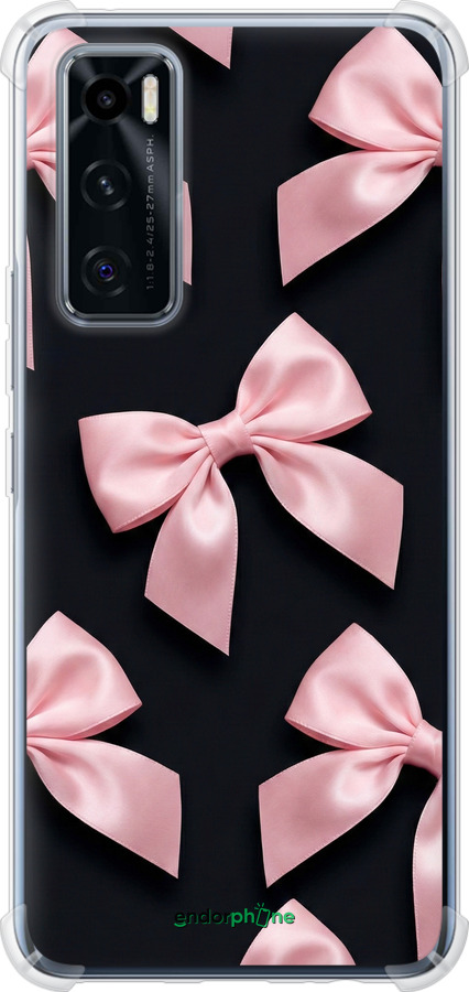 Силикон с усиленными углами чехол Coquette Ribbons Dark Coquette для Vivo V20 SE - 6767sp-2128 изображение 