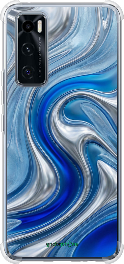 Силіконовий протиударний с посиленими кутами чехол Liquid Chrome для Vivo V20 SE - 6781sp-2128 изображение 