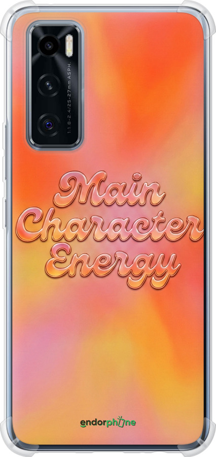 Силикон с усиленными углами чехол Aura Gradient Main Character Energy Aesthetic Y2K для Vivo V20 SE - 6783sp-2128 изображение 