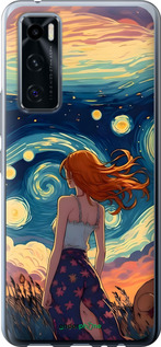Силіконовий чехол Дівчина Арт для Vivo V20 SE - 6325u-2128 изображение 
