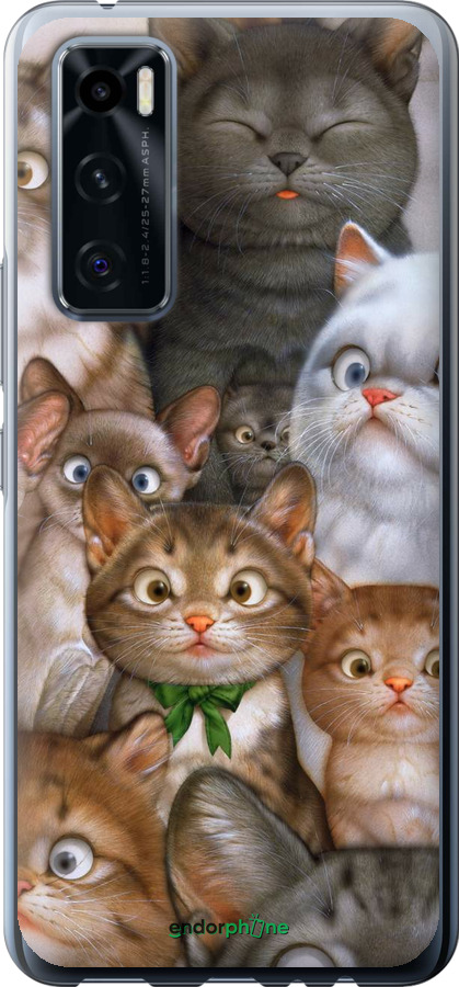 

Силіконовий чохол "Коти" для Vivo V20 SE