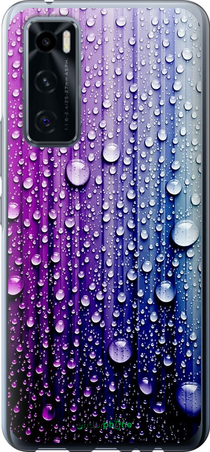 

Силіконовий чохол "Краплини води" для Vivo V20 SE, Синій