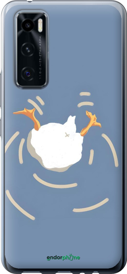 Силиконовый чехол Гусь ныряет для Vivo V20 SE - 6275u-2128 изображение 