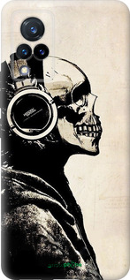 Силиконовый чехол Скелет-меломан v2 для Vivo V21 - 1200u-2368 изображение 